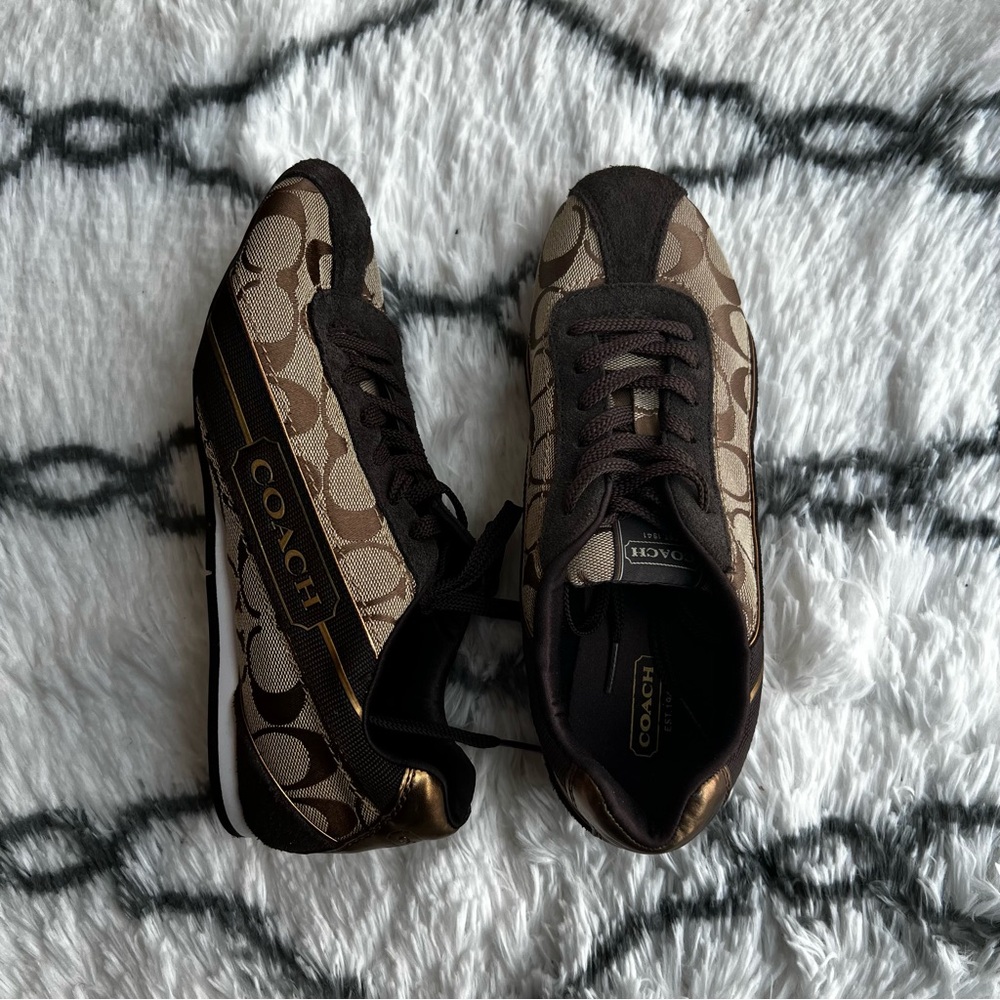 Coach Hilary Brown Fashion Sneakers (size 7.5)